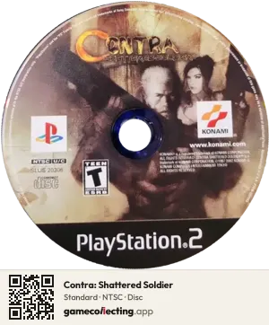 Contra: Shattered Soldier PlayStation 2, NTSC disc