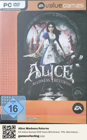 Alice: Madness Returns Computer, Germany box front