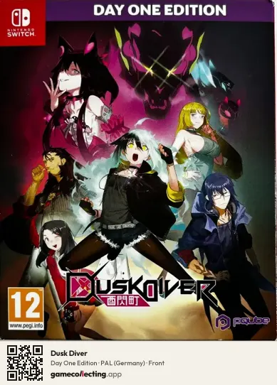 Dusk Diver Nintendo Switch, Germany box front