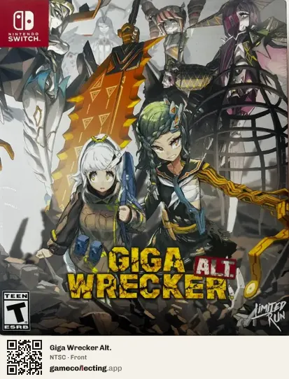 Giga Wrecker Alt. Nintendo Switch, NTSC box front