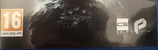 Mortal Shell, the PEGI square on its front