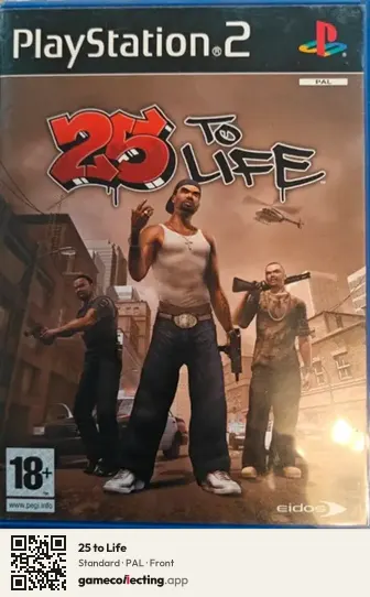25 to Life PlayStation 2, PAL box front
