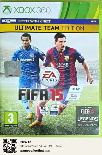 FIFA 15 Xbox 360, PAL box front