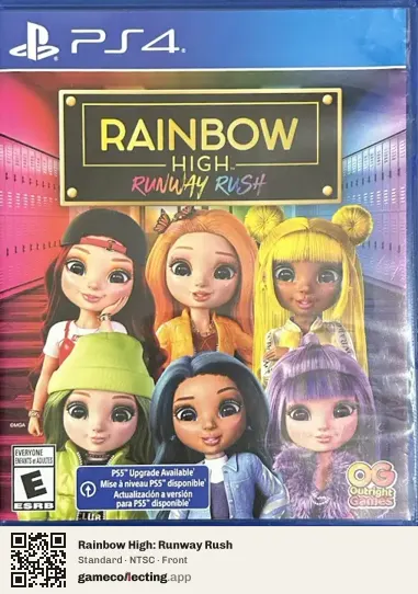 Rainbow High: Runway Rush PlayStation 4, NTSC box front