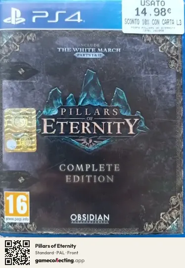 Pillars of Eternity PlayStation 4, PAL box front