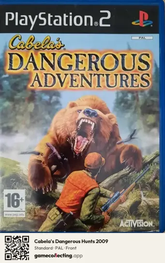 Cabela's Dangerous Hunts 2009 PlayStation 2, PAL box front
