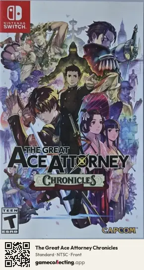 The Great Ace Attorney Chronicles Nintendo Switch, NTSC box front