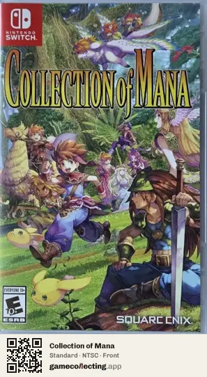 Collection of Mana Nintendo Switch, NTSC box front