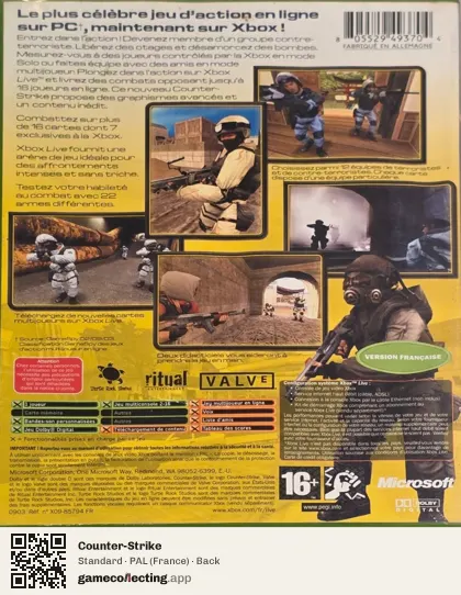 Counter-Strike Xbox, France box back