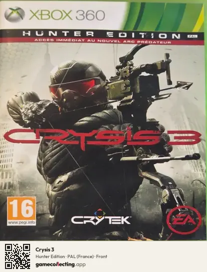 Crysis 3 Xbox 360, France box front