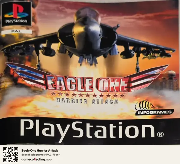 Eagle One Harrier Attack PlayStation, PAL box front