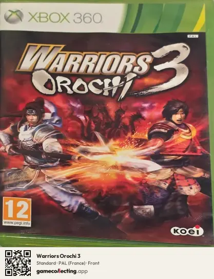 Warriors Orochi 3 Xbox 360, France box front
