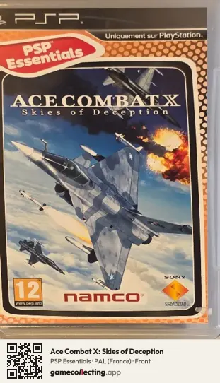 Ace Combat X: Skies of Deception PlayStation Portable, France box front