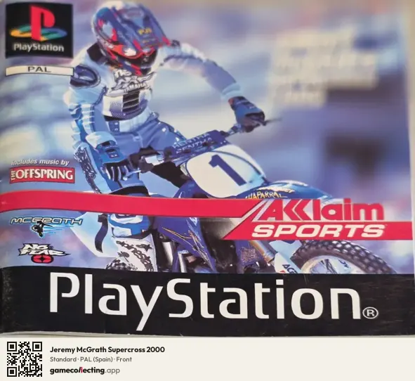 Jeremy McGrath Supercross 2000 PlayStation, Spain box front
