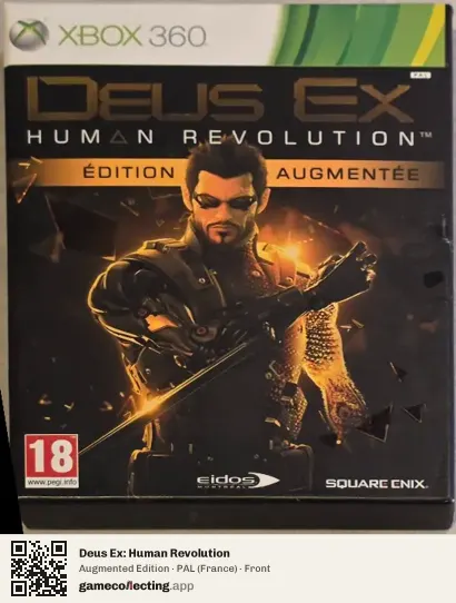 Deus Ex: Human Revolution Xbox 360, France box front