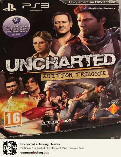 Uncharted 2: Among Thieves PlayStation 3, France box front