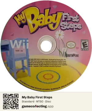 My Baby First Steps Nintendo Wii, NTSC disc