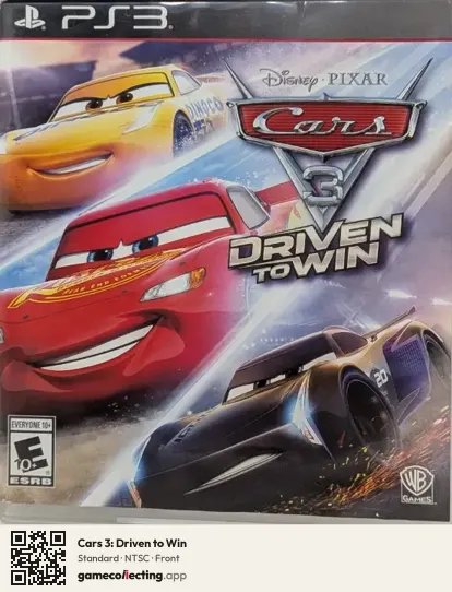 Cars 3: Driven to Win PlayStation 3, NTSC box front