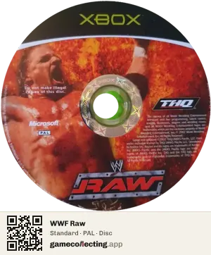 WWF Raw Xbox, PAL disc