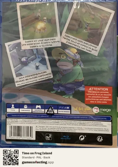Time on Frog Island PlayStation 4, PAL box back