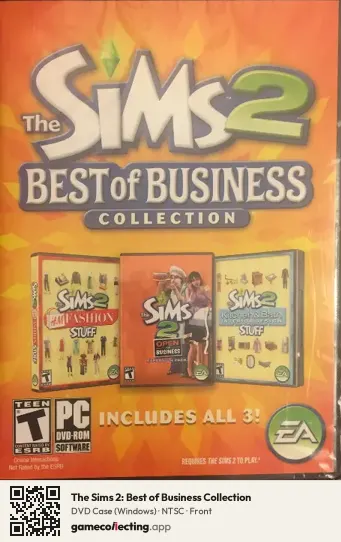 The Sims 2: Best of Business Collection Computer, NTSC box front