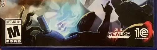 Ion Fury, the ESRB box on its front