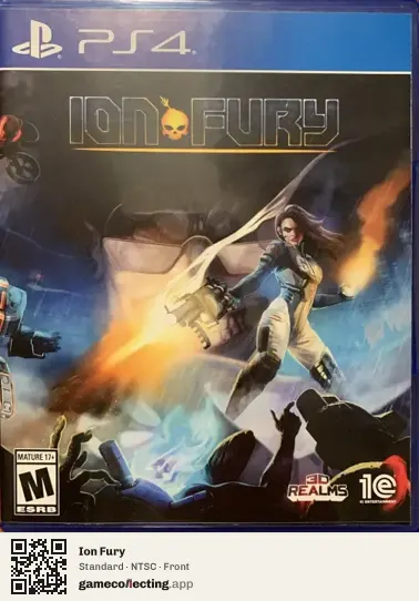 Ion Fury PlayStation 4, NTSC box front