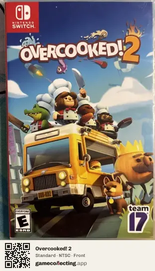 Overcooked! 2 Nintendo Switch, NTSC box front
