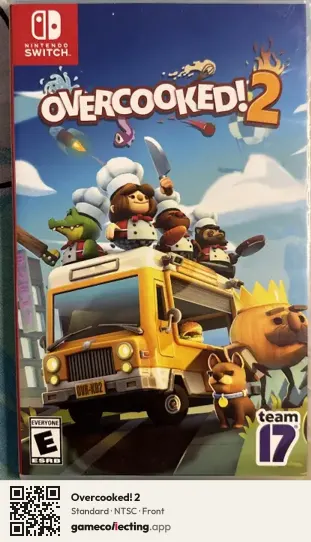 Overcooked! 2 Nintendo Switch, NTSC box front