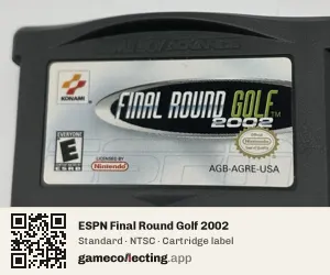 ESPN Final Round Golf 2002 Game Boy Advance, NTSC cartridge label