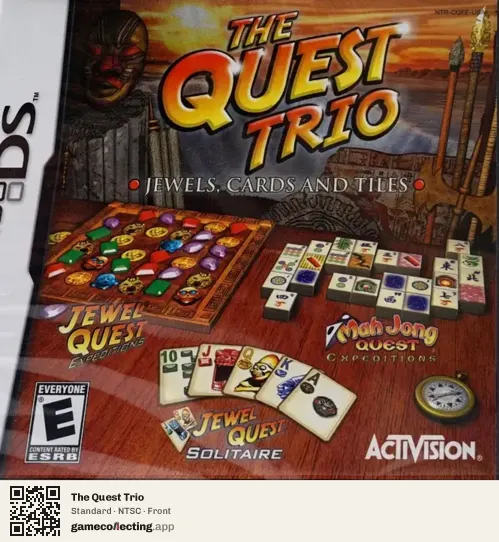 The Quest Trio Nintendo DS, NTSC box front