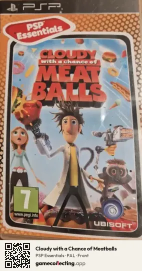 Cloudy with a Chance of Meatballs PlayStation Portable, PAL box front