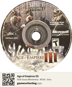 Age of Empires III Computer, NTSC disc