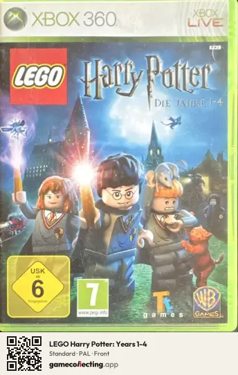 LEGO Harry Potter: Years 1-4 Xbox 360, PAL box front