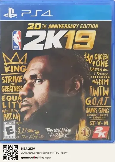 NBA 2K19 PlayStation 4, NTSC box front