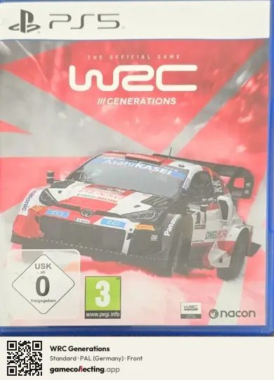 WRC Generations PlayStation 5, Germany box front