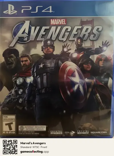 Marvel's Avengers PlayStation 4, NTSC box front