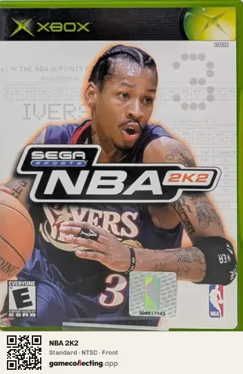 NBA 2K2 Xbox, NTSC box front