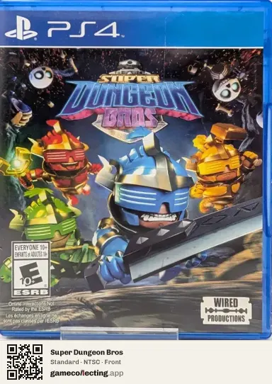 Super Dungeon Bros PlayStation 4, NTSC box front