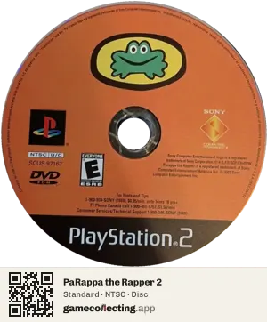 PaRappa the Rapper 2 PlayStation 2, NTSC disc