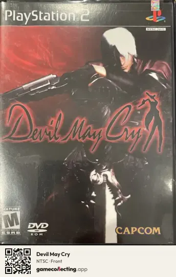 Devil May Cry PlayStation 2, NTSC box front