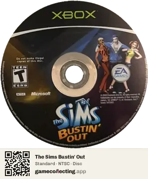 The Sims Bustin' Out Xbox, NTSC disc