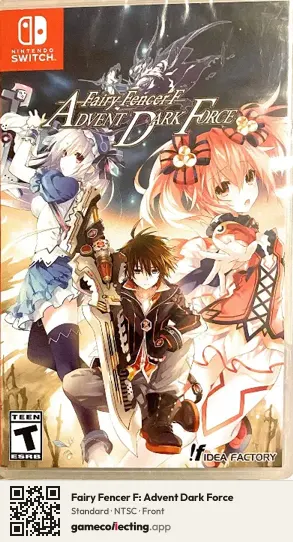 Fairy Fencer F: Advent Dark Force Nintendo Switch, NTSC box front
