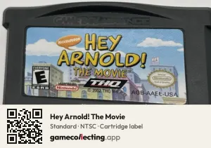 Hey Arnold! The Movie Game Boy Advance, NTSC cartridge label