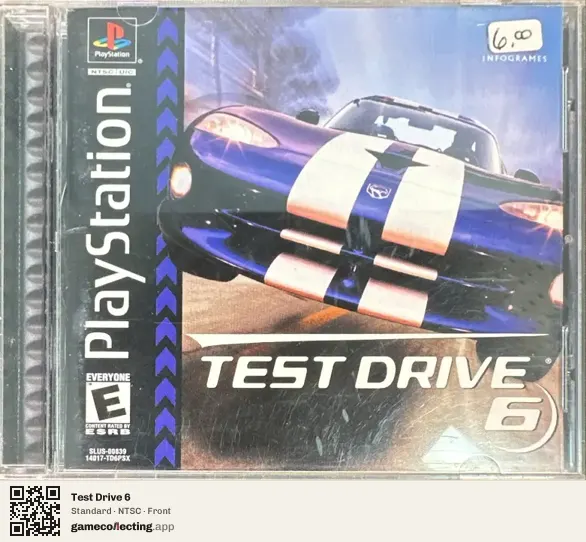 Test Drive 6 PlayStation, NTSC box front