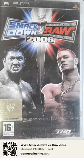 WWE SmackDown! vs. Raw 2006 PlayStation Portable, Italy box front