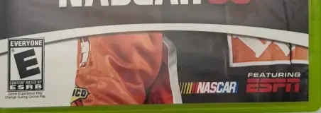 NASCAR 08, the ESRB box on its front