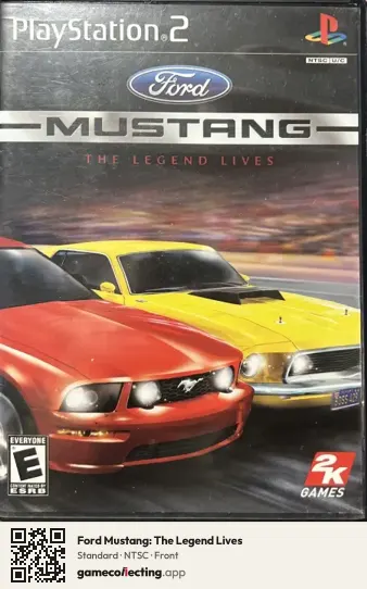 Ford Mustang: The Legend Lives PlayStation 2, NTSC box front