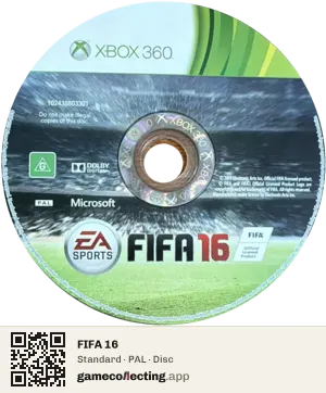 FIFA 16 Xbox 360, PAL disc