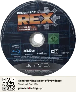 Generator Rex: Agent of Providence PlayStation 3, PAL disc